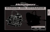 manual Del operaDor -  · PDF fileNo opere herramientas motorizadas donde haya riesgo de explosión (por ejemplo, en presencia de líquidos, gases o polvos inflamables). Las