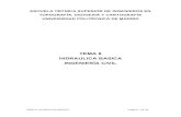 ESCUELA TÉCNICA SUPERIOR DE INGENIEROS EN …delegacion.topografia.upm.es/wp-content/uploads/2016/03/Tema-8... · universidad politÉcnica de madrid tema 8 hidraulica basica ingenierÍa