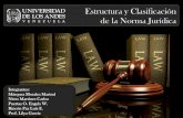 Estructura y Clasificación de la Norma Jurídica · PDF fileentre dos conceptos, realizando de esta manera una ... La finalidad de la ley natural es explicar la relación ... norma