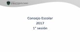 Consejo Escolar 2017 1° sesión - co · PDF fileanual Pre escolar 88.3 88.5 88.3 86 ... con JEC . Desafíos para el año 2016 . Análisis e internalización de PEI y MCE . Análisis