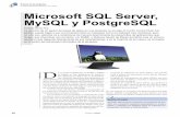 Microsoft SQL Server, MySQL y PostgreSQL · PDF fileun servidor basado en Debian es remotísima. La modularidad propia del sistema permite actualizarlo sin tener que reiniciar, ya