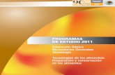 PROGRAMAS DE ESTUDIO 2011 - Colección SÍaEducación · PDF fileProgramas de estudio 2011. Educación Básica. Secundarias Generales. Tecnología. Tecnologías de los alimentos: Pre-paración