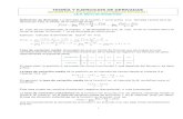 TEORÍA Y EJERCICIOS DE DERIVADAS · PDF fileEjemplos de derivadas aplicando la definición Hallar la tasa de variación media de la ... Ejercicios resueltos: Calcula las derivadas