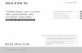 Televisor en color Procedimientos ... - Sony eSupport · PDF fileSony KLV-32BX300/ KLV-40BX400 Nº de modelo del soporte de montaje en pared Sony SU-WL500 Este manual corresponde a