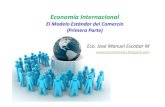 Economía Internacional Una panorámica · PDF fileEste modelo transmite la idea esencial de la comparativa ventaja ... El modelo de factores específicos ... El modelo de Heckscher