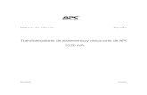 Transformadores de aislamiento y reductores de  · PDF file990-2807D 03/2007 Transformadores de aislamiento y reductores de APC 10/20 kVA Manual del Usuario Español