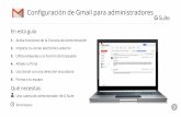 Configuración de Gmail para administradores · PDF fileDesplázate hacia abajo y haz clic en Gmail en la lista de servicios. ... Host de correo web como Yahoo®, Hotmail o AOL
