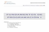FUNDAMENTOS DE PROGRAMACIÓN I - udg. · PDF file- J. Balmaseda del Álamo ... y, por supuesto, Estructuras de Datos y Diseño de Algoritmos, Especificación y Verificación ... Fundamentos