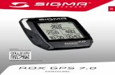 ROX GPS 7 - SIGMA · PDF file5 2 Montaje 3 Antes de encenderlo por primera vez OBSERVACIÓN Cargue el GPS ROX 7.0 completamente. La carga se realiza con un cable mini USB a través