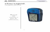Manual Etrex Legend Español -  · PDF filePara utilizar el GPS es suficiente con el punto (1) pero también dispone del (2) por si es necesario