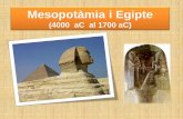 Mesopotàmia i Egipte - iescanpuig.com Mesopotàmia (entre dos rius) Va néixer entre el Tigris i l’Èufrates Les terres fèrtils entre els dos gran rius va atraure gran quantitat