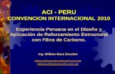 Experiencia Peruana en el Diseño y Aplicación de ... · PDF fileErrores de Diseño / Construcción ... Detalle de la Viga ensayada MB –01, SK –01, FV -02. EVALUACION Y COMPARACION