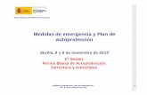 Medidas de emergencia y Plan de autoprotección - insht.es · PDF fileCentro Nacional de Medios de Protección 2 Programa de sesiones Medidas de emergencia y plan de autoprotección