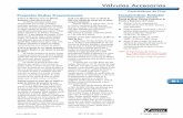 Válvulas Accesorias - Vektek LLC · PDF fileLas válvulas limitadoras de presión, limitan la presión que puede pasar a través de la válvula. Cuando ellas alcanzan la presión