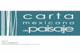 mexicana carta - · PDF filecarta mexicana de paisaje 1 uno preambulo istoricamente Mexico sento precedentes a nivel mundial al proteger legalmente los paisajes y bellezas naturales,