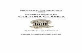 Departamento de Cultura Clásica - IES María de Córdobaiesmariadecordoba.centros.educa.jcyl.es/sitio/...16_LOMCE_clasicas.pdf · seis bloques que recogen los aspectos esenciales