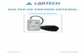 HOLTER DE PRESIÓN ARTERIAL - …_manual_holter... · 5.2.2 Informe ... La unidad de presión arterial ambulatoria se utiliza sobre el paciente, ya sea a modo