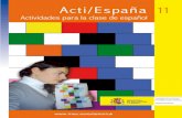 Actividades para la clase de español - Blog de recursos ... · PDF fileeducativos una selección de actividades didácticas elaboradas por los Auxilia- ... ción de las clases y su