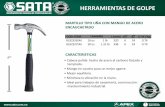 HERRAMIENTAS DE GOLPE - SATA Toolssata.com.co/media/uploads/catalogos/ProductosNuevos.pdf · • Clavo de 15 mm. ... • Placa de agarradera triple con aleación cromo-molibdeno y