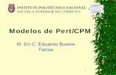 Modelos de Pert/CPM - · PDF file3 INTRODUCCION El PERT/CPM también considera los recursos necesarios para completar las actividades. En muchos proyectos, las limitaciones en mano
