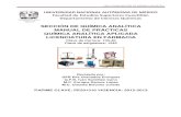 FESC-UNAM SECCIÓN DE QUÍMICA ANALÍTICA · PDF fileMANUAL DE LABORATORIO DE QUÍMICA ANALÍTICA APLICADA PARA LA LICENCIATURA DE ... 2) INFORME DE TRABAJO: Se evalúa la