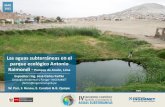 Las aguas subterráneas en el parque ecológico · PDF fileIdentificar la existencia de aguas subterráneas y profundidad de la napa freática en el área de estudio “ Parque ...