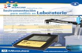 Laboratory Line Instrumentación para análisis · PDF fileEC 0 a 3999 µS/cm 0 a 20.00 mS/cm TDS 0 a 1999 ppm 0 a 10.00 ppt Temp. 0.0 a 60.0°C Precisión pH ±0.01 (@25°C) mV ±2%