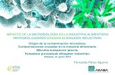 IMPACTO DE LA MICROBIOLOGIA EN LA INDUSTRIA … Pérez.pdf · Empresa privada e independiente dedicada al control de calidad en industria alimentaria desde el año1990. Compuesto