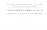 FENOMENOS DE TRANSPORTE - frro.utn.edu.ar · PDF fileFenómenos de Transporte – Unidad Temática 6 Revisión: Mayo 2009 Página 3 de 45 6.A. TRANSPORTE EN INTERFASE EN SISTEMAS NO