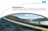 h Sistemas de Tuberías HOBAS para Centrales · PDF fileCoeficiente de Hazen-Williams (C) 155 Velocidad de propagación onda de choque ... y se acoplaban con un manguito en forma de