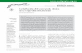 Contribución del laboratorio clínico en la seguridad del ... · PDF filee atinoa atol Clin ed ab 2014 61 (1 11-23 edigrapicorg Contribución del laboratorio clínico en la seguridad