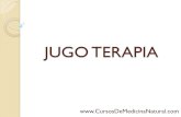 JUGO TERAPIA - lacuradelagastritis.comlacuradelagastritis.com/.../semanaseis/jugoterapia.pdf · JUGO TERAPIA La jugo terapia no es mas que la utilización de jugos con fines terapéuticos.