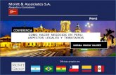 COMO HACER NEGOCIOS EN PERU: ASPECTOS · PDF fileImportaciones*FOB*(millones*US$) 41,135 42,217 40,807 42,725 45,246 Tipo*de*cambio* ... • IGV consignado en forma separada en el