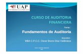 Fundamentos de Auditoría - uap.edu.peuap.edu.pe/intranet/fac/material/03/20101DA030203413030108031/... · implementados tanto al nivel de la firma de auditoría como respecto de