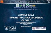 ESTATUS DE LA INFRAESTRUCTURA GEODÉSICA EN CHILE · PDF filede la frontera marítima entre Chile y Perú. 01 y 02 de marzo de 2014. • Medición de los Puntos de Base Contribuyentes