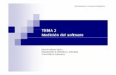 TEMA 2 Medición del software - avellano.usal.esavellano.usal.es/~mmoreno/APITema2.pdf · Evaluar la habilidad del equipo del proyecto en controlar la calidad de los productos. ...