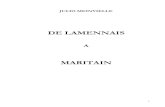 Lamennais a Maritain texto completo nov05 - Unilibrary Julio - De Lamennais a... · provienen de L’Avenir y tienen una raíz tomista y vemos renovarse en ella la tentativa de una