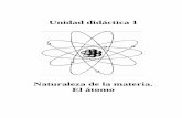 Naturaleza de la materia. El átomo · PDF file4.- Modelos atómicos. tá constituida por pequeñas partículas llamadas tomos que vibran, giran y se desplazan según el estado de