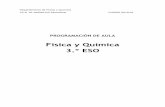 Física y Química 3.º ESO - iesalandalus.esiesalandalus.es/documentos/programaciones/fyq/prog_didac_fyq_3eso… · heterogénea y distinguir entre disoluciones saturadas, concentradas