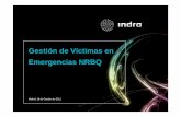 Gestión de Víctimas en Emergencias NRBQ - dintel.orgdintel.org/Documentos/2011/TESIC/ponencias/jmadrid.pdf · • Procedimiento guía de admisión en hospitales basado en nivel