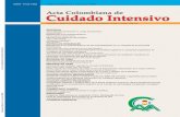 Acta Colombiana de Cuidado Intensivo - · PDF fileRADIOLOGY Diagnostic images of ... Chest XRay. Part III: ... todos debemos hacer por identificar los patrones locales de resistencia