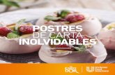 POSTRES DE CARTA INOLVIDABLES - Unilever Food · PDF filepostres refinados y exquisitos en la carta permite ... innovador a recetas tradicionales como el tocinillo ... Semi-montar