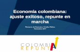 Economía colombiana: ajuste exitoso, repunte en marcha · PDF fileMenos Gastos Generales 7,7 140,0 ... 3 Subsidios energía y gas 11.352.517 (hogares) 2,6 ... Gasto Raddar PIB comercio