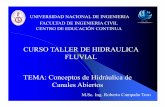CONCEPTOS DE HIDRAULICA DE CANALES ABIERTOS …cecfic.uni.edu.pe/archivos/fluvial/Hidraulica de Canales-ROBERTO C.pdf · Esta variación puede producirse gradualmente ó rápidamente.