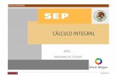 CÁLCULO INTEGRAL - cobat.edu.mx lculo-  · PDF fileresuelves problemas de aplicaciÓn de la integral definida en situaciones reales en el campo de las ciencias exactas, naturales,