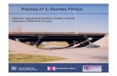 Práctica nº 1: Puentes Pórtico - caminos.udc.escaminos.udc.es/info/asignaturas/622/contenido_publico/recursos/... · considera simplemente apoyado en los vanos laterales y articulado