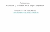 Asignatura: Variación y variedad de la lengua española ... · PDF fileEl andaluz. El español de Ceuta y Melilla. ... Manual de dialectología hispánica. El español de. España,