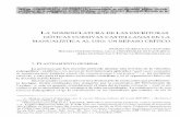La Nomenclatura de las Escrituras Góticas Cursivas ... · PDF fileEl Manual de Paleografía y Diplomática de la UNED {1978f-^ A pesar del tiempo transcurrido desde 1953 (primer Congreso