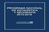 Programa Nacional de Estadística y Geografía (PNEG) 2013 … 2013-2018.pdf · Publicado en el Diario Oficial de la Federación el 18 de octubre de 2013 3 PROGRAMA NACIONAL DE ESTADÍSTICA