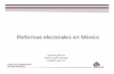 Reformas electorales en México - ieemorelos.org.mxieemorelos.org.mx/site/documents/9e/camt/5presentacion.pdf · Campañas y mecanismos de difusión. Centro de Capacitación Judicial